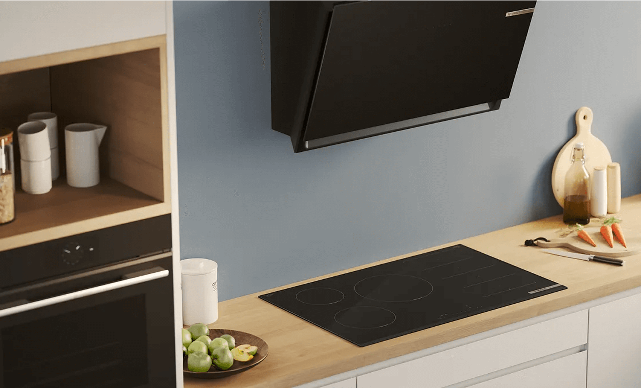 Płyta indukcyjna Bosch w zabudowie z funkcją zdalnego sterowania przez aplikację
