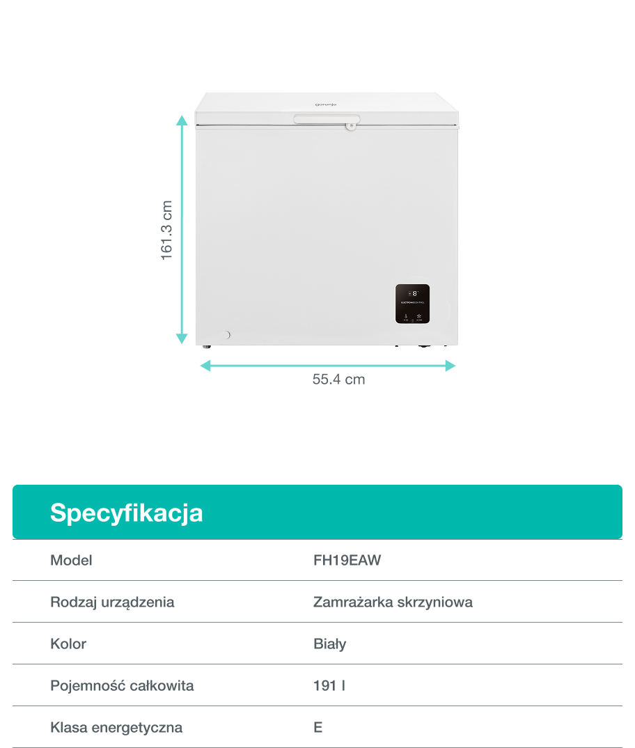 Gorenje fridge FH19EAW