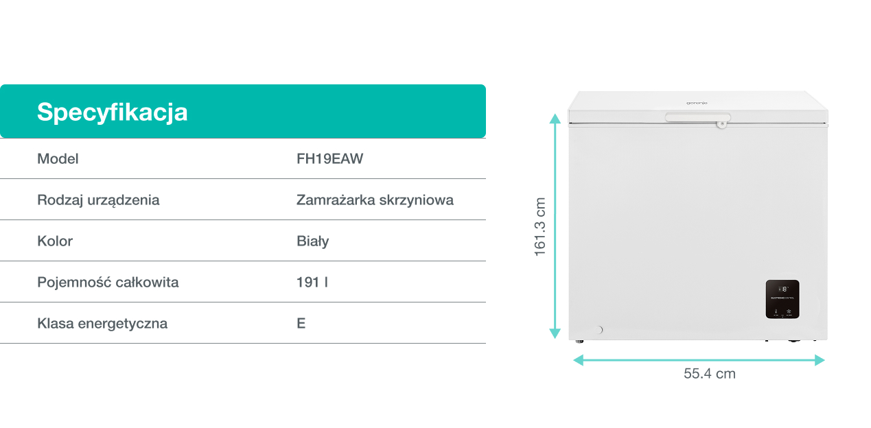 Gorenje fridge FH19EAW
